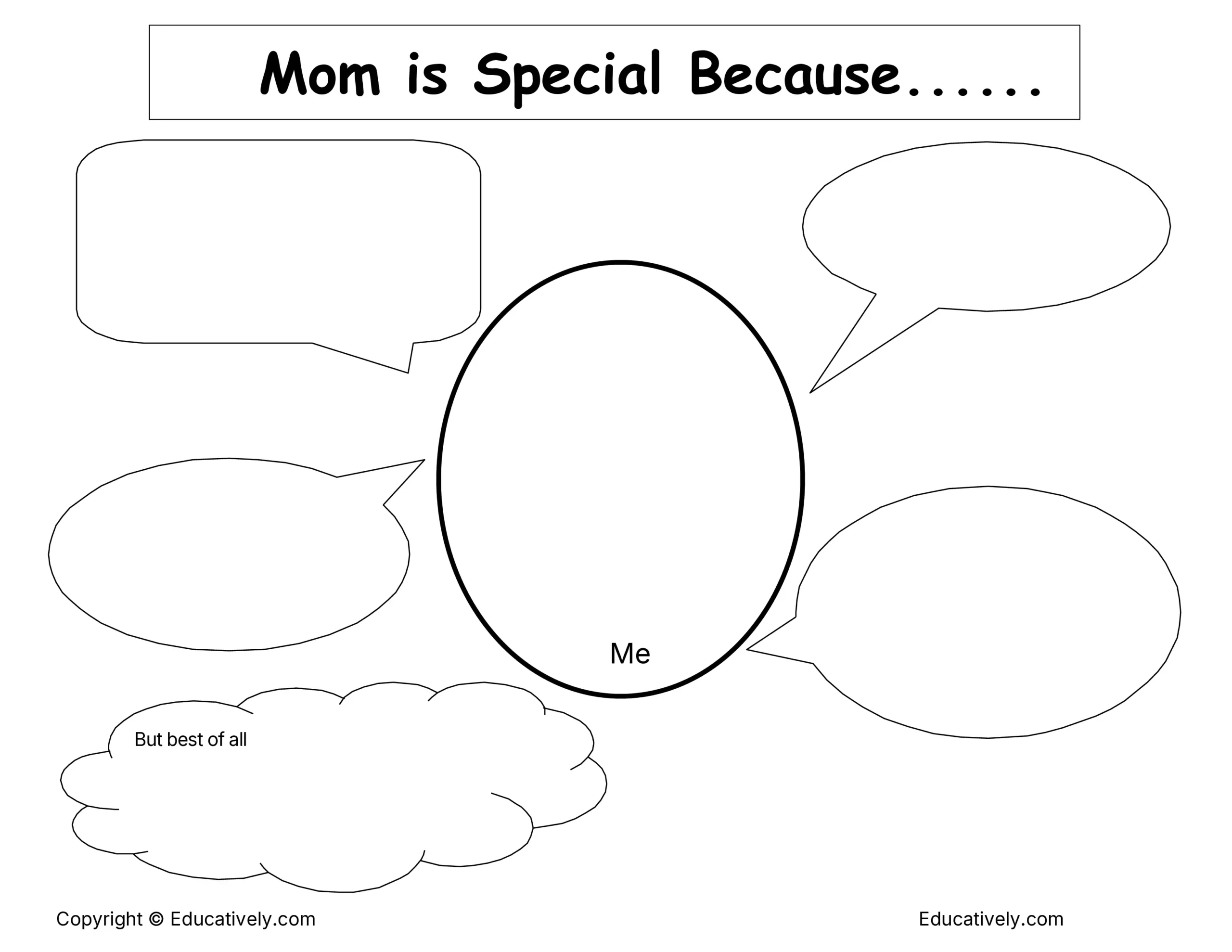 Mom is Special Because Printable