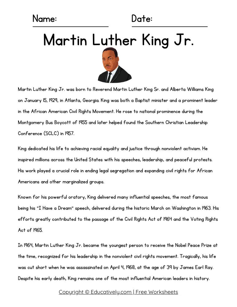 MLK Facts - Who Is Martin Luther King Jr.